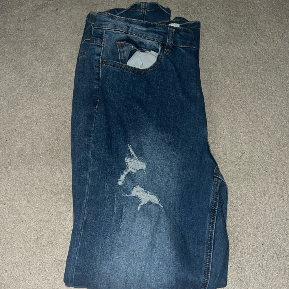 Girl's Ripped Flare Jeans